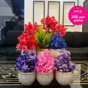 “Artificial Floral Pot – Decorative Flower Plant Home Decor”