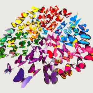 3D Butterfly Wall Stickers – Colorful Removable DIY Home Decor (Set of 72)